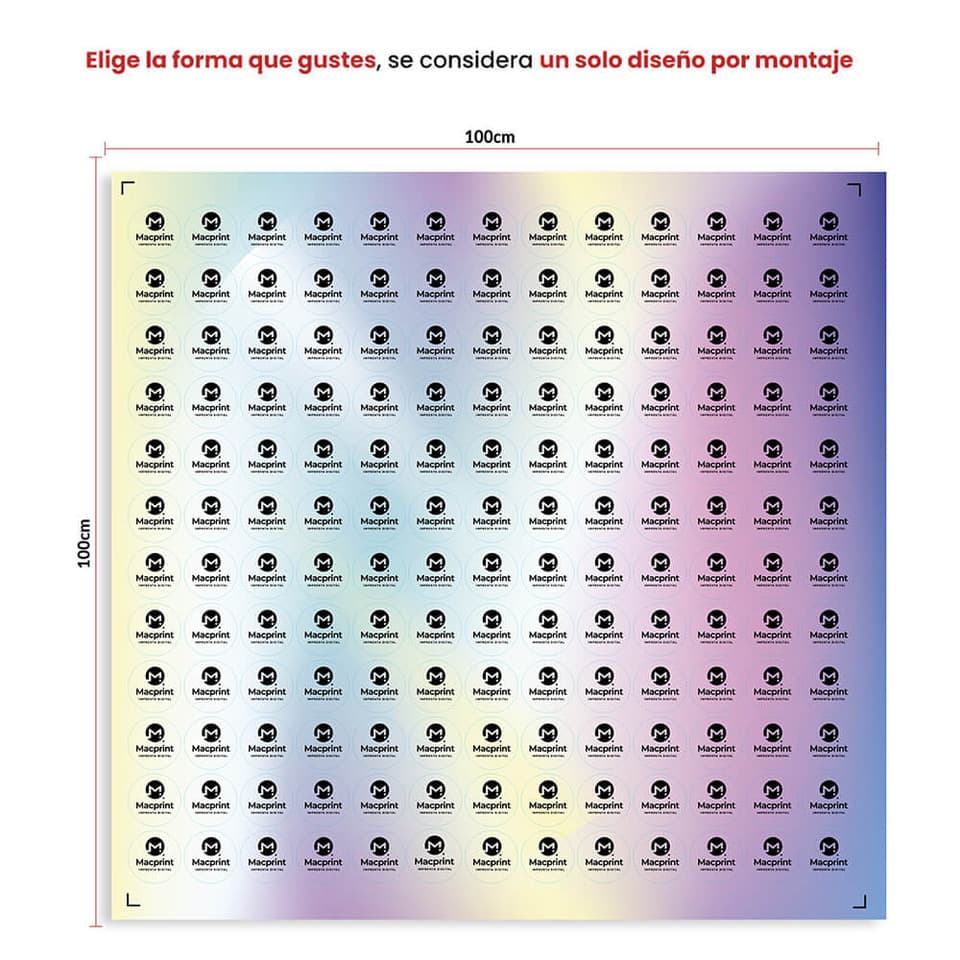 Stickers Tornasol MT2 - Troquelado